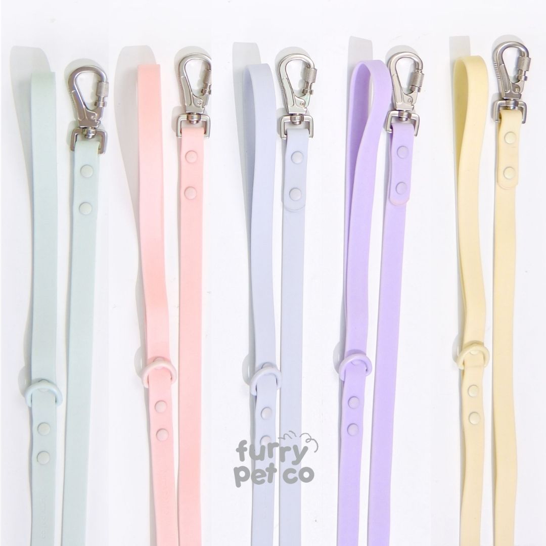 Furry Pet Co Lightweight Pastel Waterproof Leashes