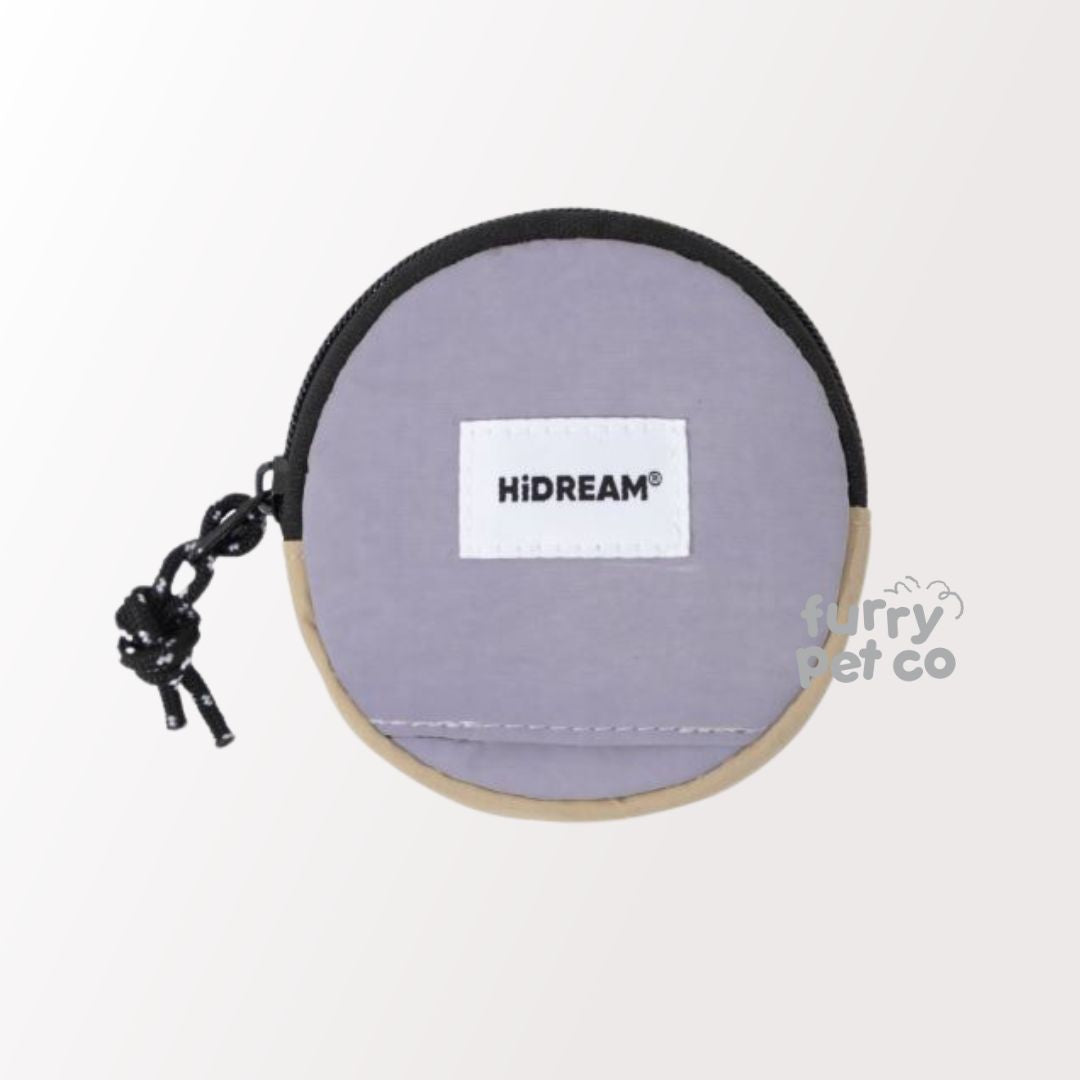 HiDREAM Lightweight Round Poop Bag Holder Pouch Attachable to Harness and Leashes