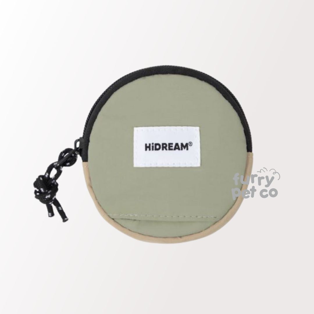 HiDREAM Lightweight Round Poop Bag Holder Pouch Attachable to Harness and Leashes