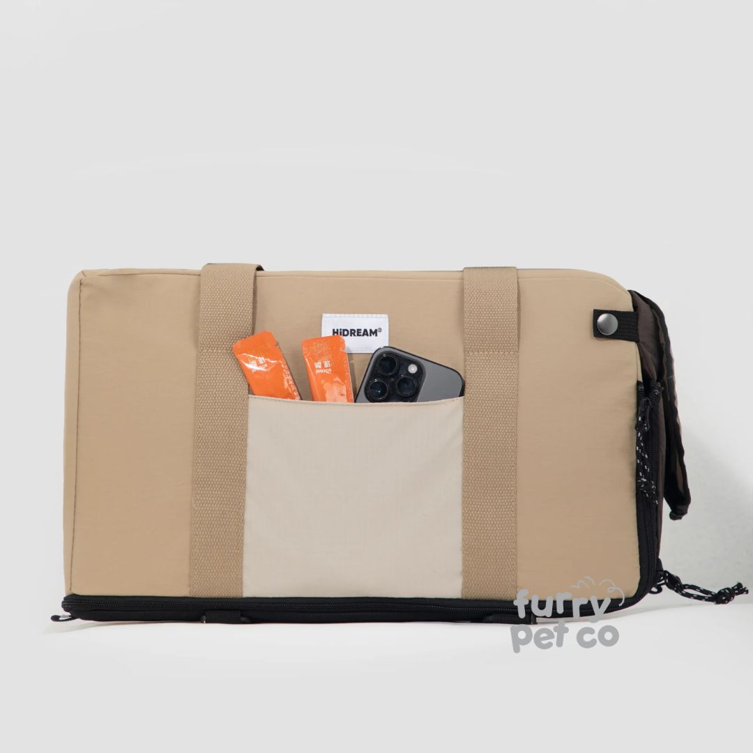 HiDREAM Multi Use Pet Carrier Bag and Car Armrest for Cats and Dogs (up to 7kg)