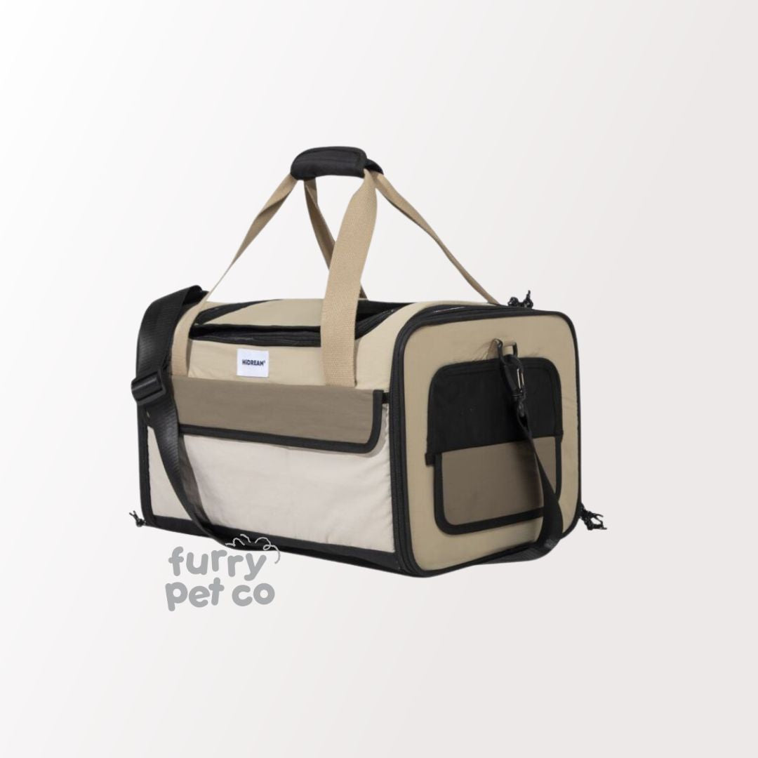 HiDREAM Airline Approved Breathable Travel Pet Carrier Bag with Adjustable Strap (up to 7kg)