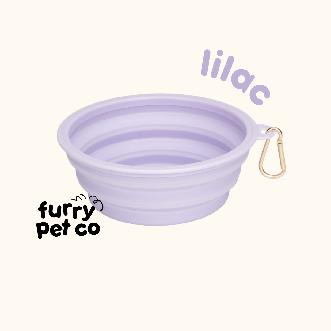 Furry Pet Co 350ml and 650ml Collapsible Bowl