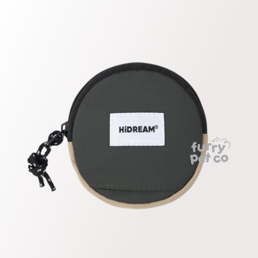 HiDREAM Lightweight Round Poop Bag Holder Pouch Attachable to Harness and Leashes