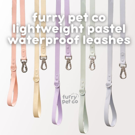 Furry Pet Co Lightweight Pastel Waterproof Leashes