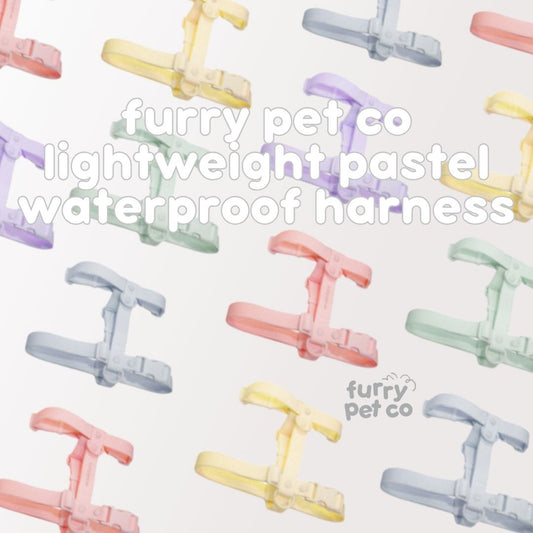 Furry Pet Co Lightweight Pastel Waterproof Harness