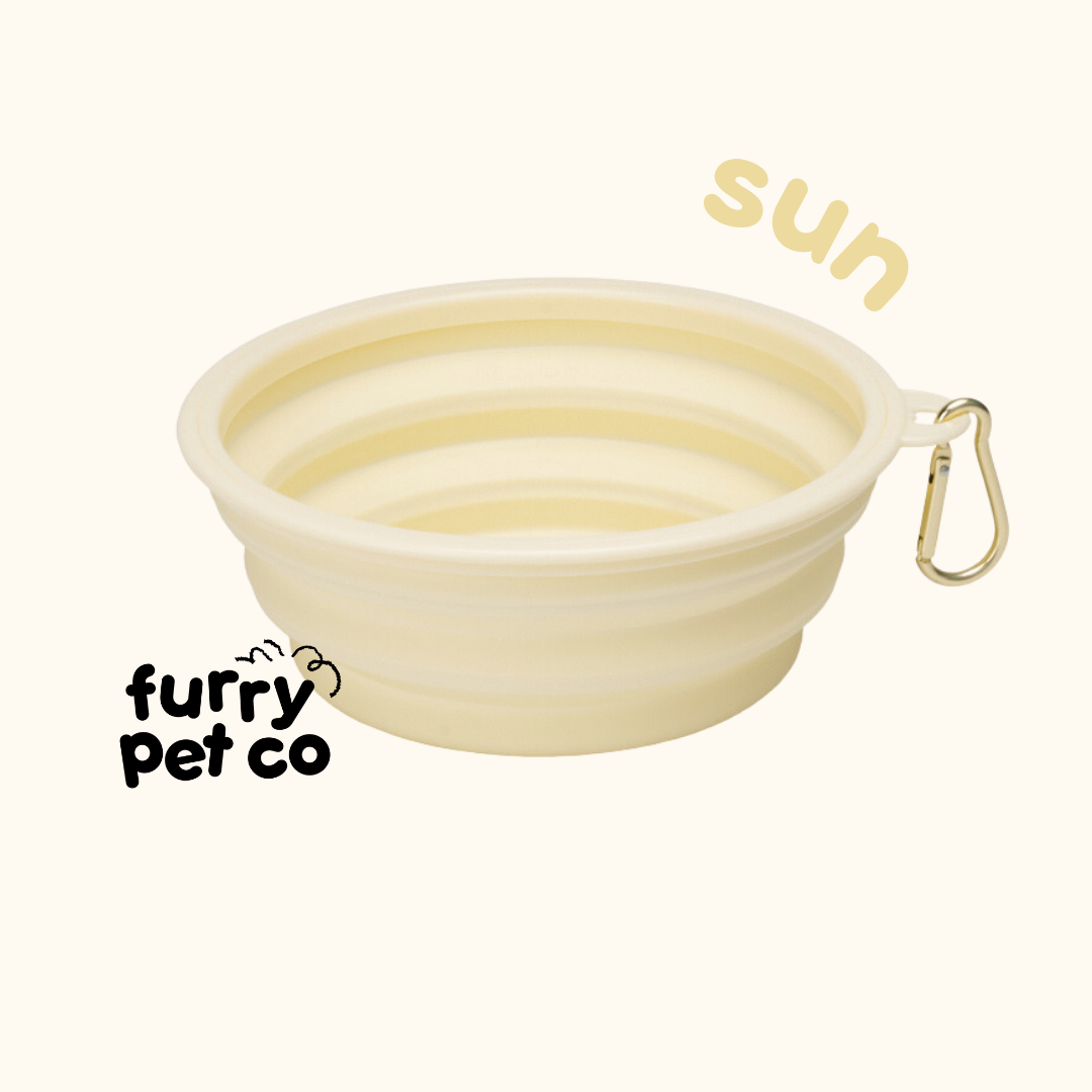 Furry Pet Co 350ml and 650ml Collapsible Bowl
